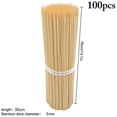 thumbnail image 3 of 100 Pcs Brochettes en Bambou Naturelles Jetables Bâtons de Brochettes Brochettes à Kebab pour Gril, 3 of 9