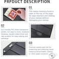 thumbnail image 2 of GHSDFBB Stamp Album Binder Stamp Protect Sleeve Album 10 Black PVC Inside Pages Stamp Pages, for Stamp Pages Collectors-3 Line, 2 of 7