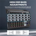 thumbnail image 4 of Mixer 99 DSP Digital MP3 Input 48V Phantom Power Supply 7-stage Equalizer Podcast Recording With Bluetooth ,Smart Fader, 4 of 6