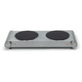 thumbnail image 1 of Salton Stainless Steel Infrared Cooktop Double Burner 1800W, HP1269, 1 of 5