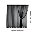 thumbnail image 3 of No Drill Mesh Door Curtains Tool Free Room Divider Mosquito Proof Insect Screening Double Layer Protection Gauze Panels for Pavilion Pergola, 118.11" X 236.22", AKLJWH, 3 of 6