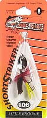 Joe's Flies Short Striker Classic Little Brookie Inline Spinner, Multi-Colored, Size 8