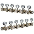 thumbnail image 1 of 12-string Acoustic Guitar Tuning Pegs Tuners Key 6L 6R Round Machine Heads Parts, 1 of 12