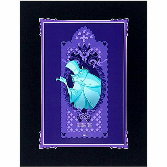 DISNEY ART PRINT FRANCISCO HERRERA HAUNTED MANSION HITCHHIKING GHOST PHINEAS NEW