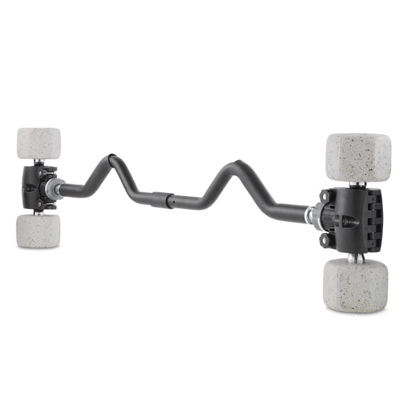 Athletic Works Modular Training Curl Bar, Adjustable Dumbbell to Curl Bar, and Macebell Converter, Built-in Resistance Tube Adapter, up to 200 lb. Capacity