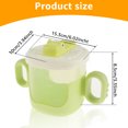 thumbnail image 2 of Vensio -300ml Baby Sippy Cup with Soft Silicone Straw and Double Handle, Non-Slip Grooved Training Cup for Toddlers, BPA Free Leak-Proof Water and Juice Bottle Green, 2 of 8