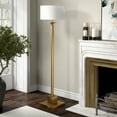 thumbnail image 4 of Evelyn&Zoe Hadley 65" Tall Floor Lamp with Fabric Shade, Brass/White, 4 of 7