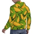 thumbnail image 6 of Picia Fresh Corn 1 Pattern Casual Men's Hoodie - Lightweight Hooded Sweatshirt with Kangaroo Pocket, Comfortable Pullover for Everyday, Travel-X-Large, 6 of 7