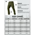 thumbnail image 7 of Men's Cargo Work Pants Stretch Water Resistant Tactical Pants 31" Lightweight Hiking Ripstop Pants with Multi Pockets Outdoor Apparel Army Green 30, 7 of 7