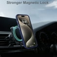 thumbnail image 3 of Dteck Magnetic Case for iPhone 12 Pro Max, Compatible with MagSafe, Translucent Matte Back Shockproof Phone Cover,Blue, 3 of 7