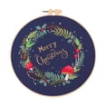 thumbnail image 1 of simhoa Christmas Embroidery Kit Decorative DIY Xmas Home Decor Cute Hand Embroidery Plant, 1 of 8