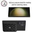 thumbnail image 4 of Allytech Galaxy S24 Ultra Wallet Case with Hand Wrist, Back Cover with Cards Slots Holder Luxury PU Leather Shockproof Anti-Scratch Bumper Phone Case for Samsung Galaxy S24 Ultra, Black, 4 of 9