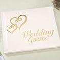 thumbnail image 3 of Victoria Lynn Guest Book 6"X9"-White W/Gold Hearts, 3 of 3