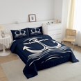 thumbnail image 3 of Erosebridal Retro Anchor Comforter Sets Queen Size, Coastal Ocean Comforters & Duvets, Nautical Theme Decor, Super Cozy, 3 of 7