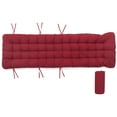 thumbnail image 6 of YEERSWAG Chair Cushion 67"x21" Red Solid Print Rocking Chair Cushions Outdoor Seating Cushions, UV Resistant, 6 of 10