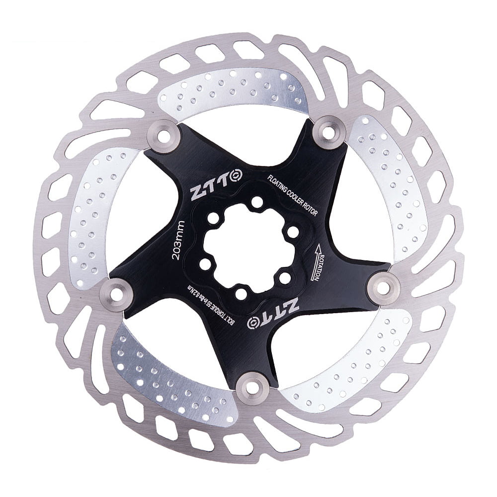 MTB Bike Mechanical Disc Brakes Caliper 160/180/203mm Floating Disc Brake Rotor 