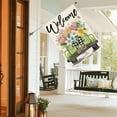thumbnail image 4 of Spring Tulip House Flag 28x40 Inch Double Sided Outside, Seasonal Flower Truck Rustic Yard Outdoor Flag, 4 of 6