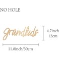 thumbnail image 2 of Grandkids Laser Cut Wood Letter Sign Wall Decor Cutouts Unfinished Wooden Signs Wall Art Basswood Hanging Sculpture Decoration for Painting Crafts DIY Home Bedroom Decor Gift 11.8x4.7Inch Beige, 2 of 9