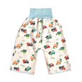 thumbnail image 4 of Pantalones de pañales lavables absorbentes impermeables y cómodos 2 en 1, pantalones cortos de falda de pañal de algodón puro para niños y bebés, 4 of 5