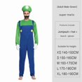 thumbnail image 5 of Super ario Bros. Maskeradkostym för vuxna män Cosplay Kostym Grön M Green, 5 of 5
