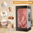 thumbnail image 4 of MOPHOTO Portable Sauna for Home,Upgraded Personal Steam Box with 3L&1200W Steamer Folding Chair Remote Control Extra Large Size Home Sauna Tent for Relaxation Spa, 4 of 9