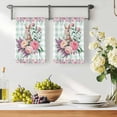 thumbnail image 3 of Easter Bunny Roses Kitchen Towels Set of 4, Pink Floral Spring Green Buffalo Plaid Absorbent Dish Towels for Kitchen, Microfiber Hand Towel, Quick Drying Tea Towel for Cleaning Decorative Dishcloths, 3 of 7