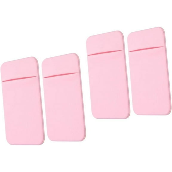 4 pcs Mobile Phone Back Sticker Card Wallet Phone Purse smartphon Cards Cases Bracket Elastic
