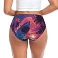 thumbnail image 3 of Womens Underwear - Hawaiian Island Beach Shark No Show Seamless Underwear for Women, Stretch Women's Panties, Hipster Soft Comfort Ladies Panties Bikini Underwear Briefs, 3 of 6