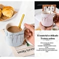 thumbnail image 4 of Juego de tazas de café para parejas, tazas de café para novios, taza de cerámica con cuchara, regalo para bodas, San Valentín, Navidad, 4 of 4