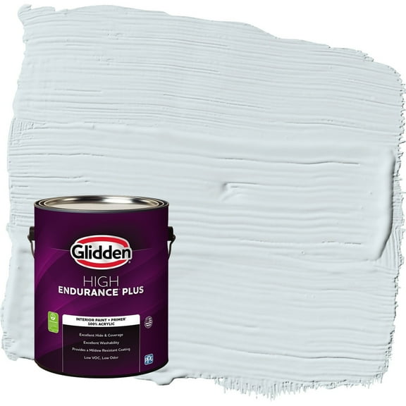 Glidden HEP Blue Smoke / Blue Eggshell Interior Paint with Primer, 1 Gallon