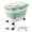 Green&White, variant on 15-23 Lbs Dog Food Storage Container, Collapsible Dog Food Container with Airtight Lid, Wheels, Handle, Large Cat Food Storage Container with Scoop, Dog Bowl for Dog Cat