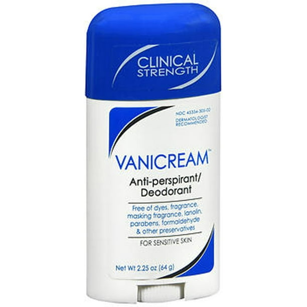 Vanicream Antiperspirant Deodorant for Sensitive Skin, 2.25 Oz