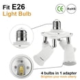thumbnail image 3 of Adaptador divisor de enchufe DiCuno 4 en 1 E26 240W girado 360°, 3 of 8