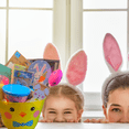 thumbnail image 5 of Happy Easter Gift Basket  with Yellow Duck Plush Toy Paint Set Cotton Candy Easter Toys & Candies for Boys Girls Holiday Treats Birthday Party Favors Care Package (Contents Vary), 5 of 8