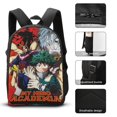thumbnail image 3 of My Hero Academia 3 Pcs Backpack Set With Lunch Bag And Pencil Case Casual Bookbag Lunch Box Pencil Box, 3 of 8