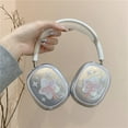 thumbnail image 2 of Cute Cartoon Case for AirPods Max Headphones,Clear Soft TPU Skin Anti-Scratch,Transparent Accessories Ultra Protective Cover for AirPods Max (Bow), 2 of 8