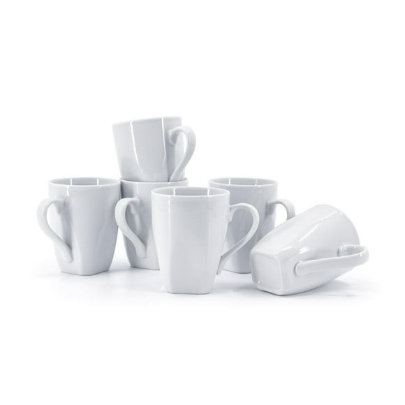 Mainstays 12oz Square Mugs - Set of 6