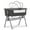 Dark Grey, variant on Dream On Me Lotus Bassinet and Bedside Sleeper in Brown, Lightweight, Carry Bag Included