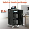 thumbnail image 2 of VEVOR Charging Cart Mobile Locking Charging Cart 20 Devices for Laptop & Tablet, 2 of 9