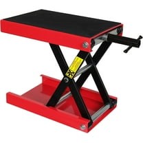 BIG RED Portable Steel Motorcycle Lift Scissor Jack 1100LBS Wide Deck Hoist Stand