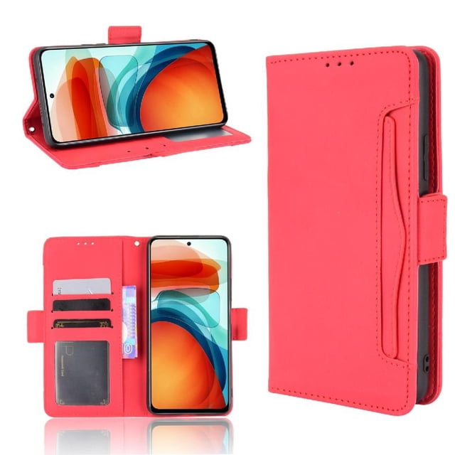 Funda Cartera Magnética para Xiaomi Poco M4 Pro- Tarjetero Desmontable, Cuero PU, Soporte