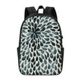thumbnail image 2 of YFYANG 17" Laptop Backpack, Vintage Petal Pattern Fashion Travel Work Backpack with USB and Headphone Cable Interface for Men and Women, 2 of 8