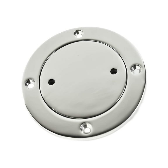 MARINE CITY 4-Inch Inspection Deck Plate with Rubber O-Ring, 316 Stainless Steel  Durable, Watertight, and Easy Installation for Boats & Yachts