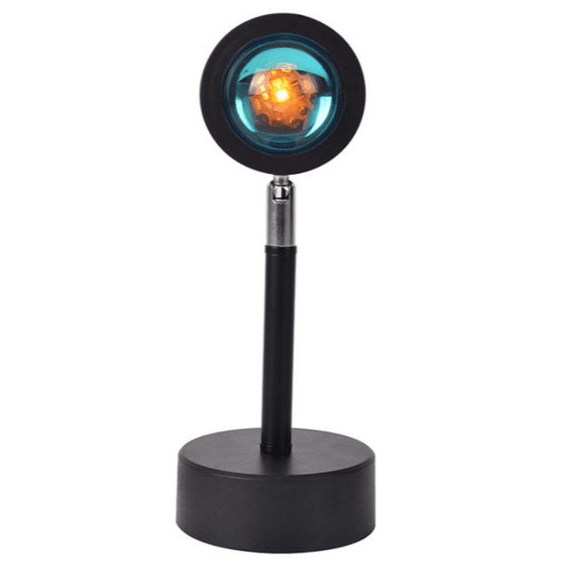 JHIJHOO Sunset Projection lamp,Sunset Projection Floor Light, Rainbow Modern Led Floor Light,Living Room Stand Light,Bedroom Projector Floor Lamp,Romantic Projector Gift-USB Charging (Sunset Red)