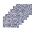 thumbnail image 2 of Trellis Navy Cotton Placemat Set of 6, 2 of 4
