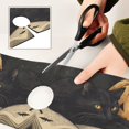thumbnail image 6 of Yayeee Faucet Mat for Kitchen Sink 14.7" Diatomite Long Splash Guard Pad, Retro Halloween Cat, 6 of 7
