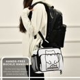 thumbnail image 6 of FORMRS Student Insulated Lunch Bag with Shoulder Strap Reusable Cooler Box for School, White Chubby Cat, 6 of 9