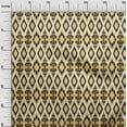thumbnail image 2 of oneOone Organic Cotton Poplin Twill Fabric Geometric Ikat Printed Fabric 1 Yard 42 Inch Wide, 2 of 4