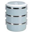 thumbnail image 4 of Cylinder Lunch Container,Portable 304 Stainless Steel Bento Lunch Box Stainless Steel Bento Box High-End Performance, 4 of 14