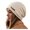 Beige, variant on Winter Knitted Cap for Women Girls, Thickened Warm Hat for Cold Weather, Plush Lined Fashion Stacked Hat, Stylish Slouchy Cap for All Face Shapes